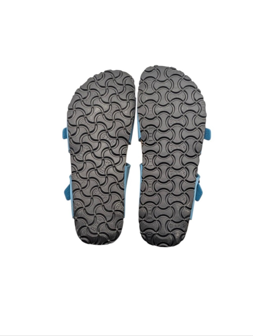 Birki’s Birkenstock Freeport Aqua Blue Perforated Cork Sandals EU 38 US 7 S4135 - Picture 9 of 11